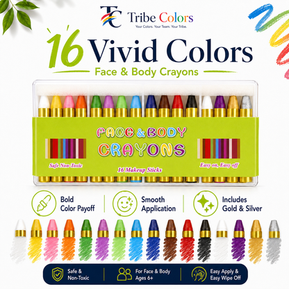 World Cup Face Paint 16 Washable Colors