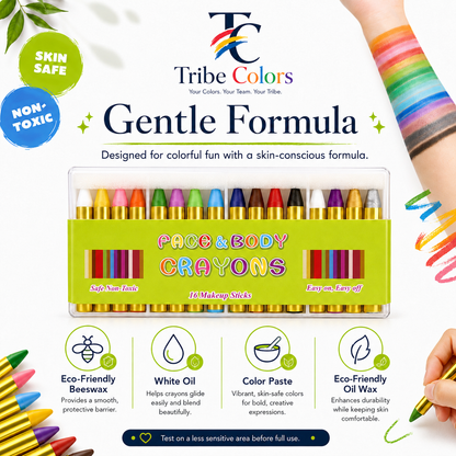 World Cup Face Paint 16 Washable Colors