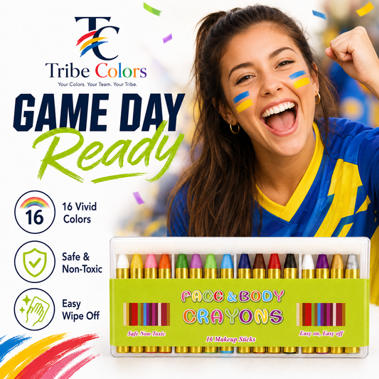 World Cup Face Paint 16 Washable Colors