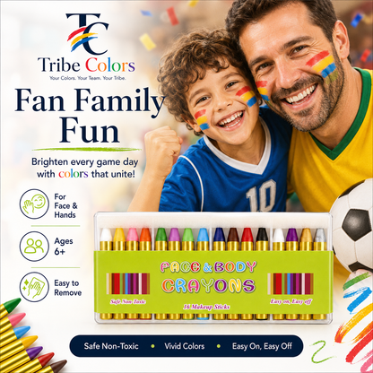 World Cup Face Paint 16 Washable Colors